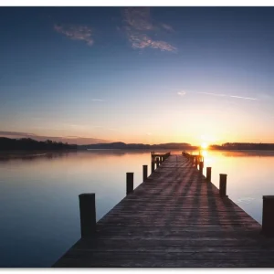 Aktuell Sonnenstrahlen - Sonnenuntergang T9MV Wandbild