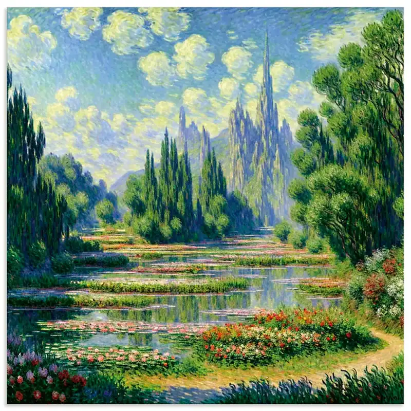 Expressversand Van Gogh Style - Ki generiert U4YI Wandbild