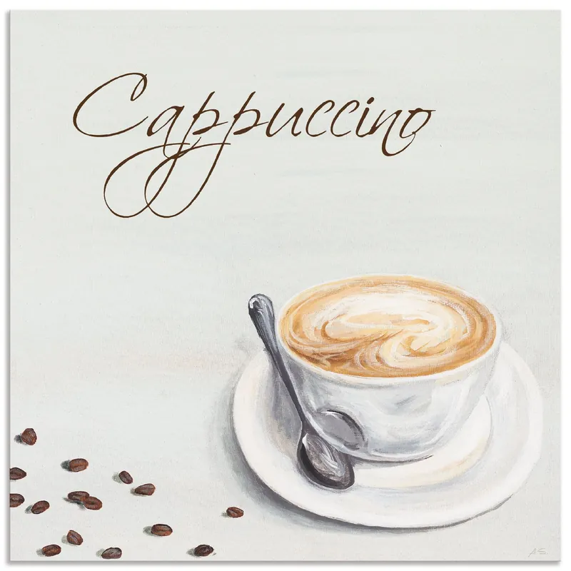 Solange Der Vorrat Reicht Cappuccino II T4KE Wandbild