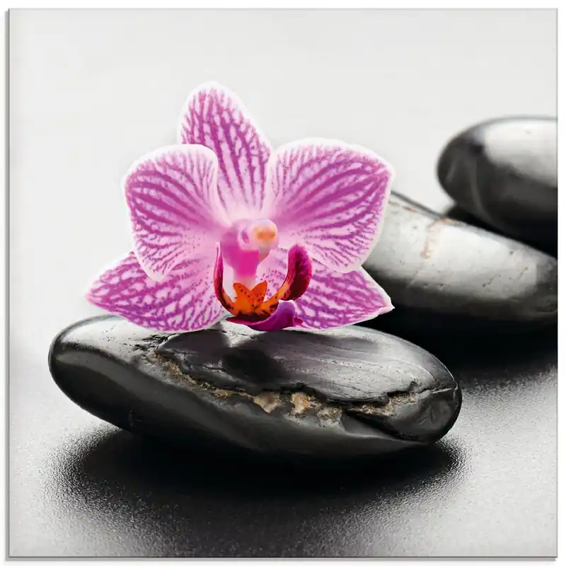 Spa-Konzept mit Zen Steinen und Orchidee T5ON Wandbild Sonderaktion