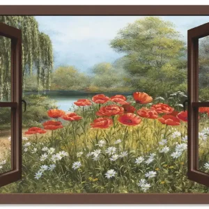 Zertifiziert Mohnwiese F7EO Wandbild