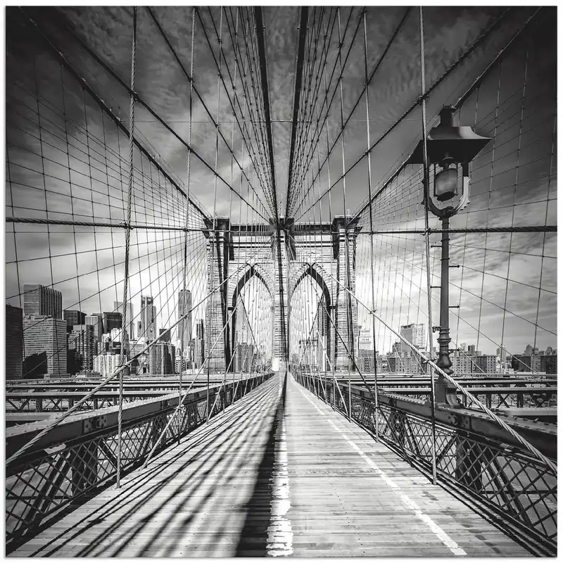 Finale Aktion New York City Brooklyn Bridge I S8VX Wandbild