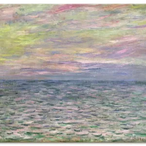 Sonnenuntergang über dem Meer Pourville T6PM Wandbild Solange Der Vorrat Reicht