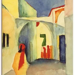 Blick in eine Gasse in Tunis B4SE Wandbild Neu Im Sortiment