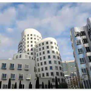 Ausverkauf Rheinturm Häuser Medienhafen Düsseldorf U4TA Wandbild