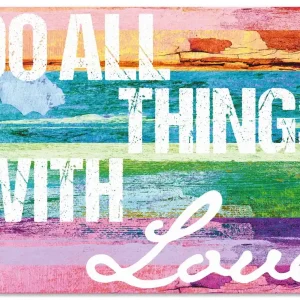 Echt Tu alles mit Liebe T9OC Wandbild