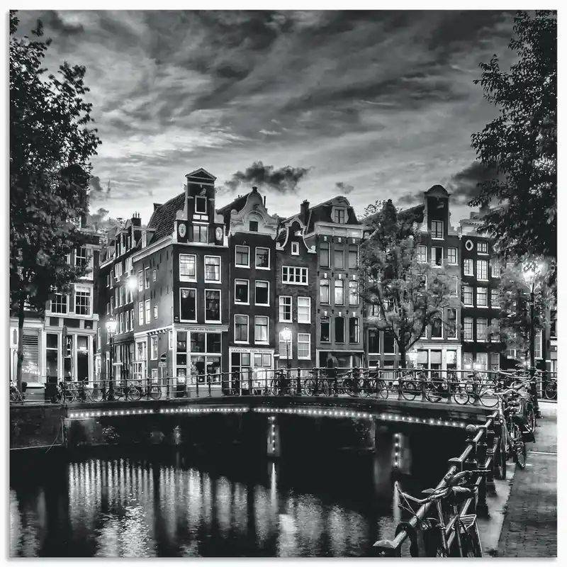 Amsterdam Abendidylle U2GQ Wandbild Aktuell