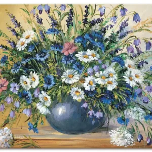 Vase mit Kornblumen A9OY Wandbild Nur Für Kurze Zeit