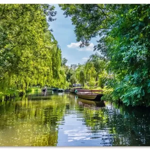 Sale Kahnfahrt durch die Fließe im Spreewald U3OA Wandbild