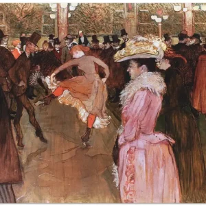 Der Tanz im Moulin Rouge, 1890 S9GM Wandbild Kostenfreie Lieferung