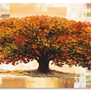Herbstbaum auf abstraktem Hintergrund S8WR Wandbild Must-Have