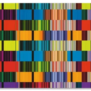 Bunte Streifen S6DM Wandbild Preiswert