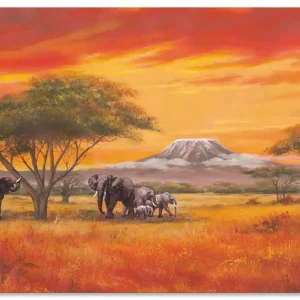 Elefanten T4EH Wandbild Mega-Angebot