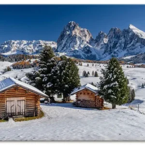 Herbst auf der Seiser Alm Südtirol Wandbild Beliebt