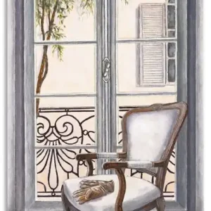 Sessel vor einem Fenster T4CA Wandbild Günstig
