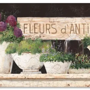 Antike Blumen T3QE Wandbild Must-Have