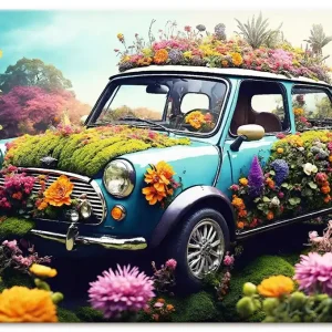 Flowerpower Mini Wandbild Kracherpreis