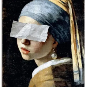Preiswert Mädchen mit dem Perlenohrring und Papier Wandbild
