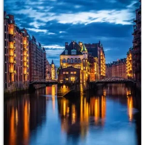 Sofort Bestellen Wasserschloss Speicherstadt in Hamburg U5LL Wandbild