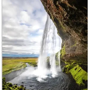 Wasserfall Seljalandsfoss auf Island U5LN Wandbild Heißes Angebot