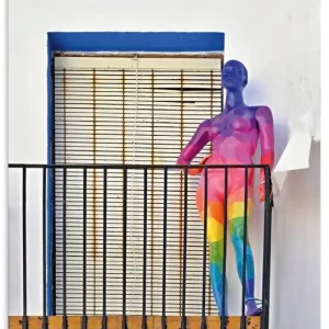 Regenbogen Schaufensterpuppe U5KH Wandbild Sonderaktion