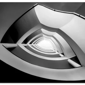 Begrenztes Angebot Asymmetrische Treppe U5IR Wandbild