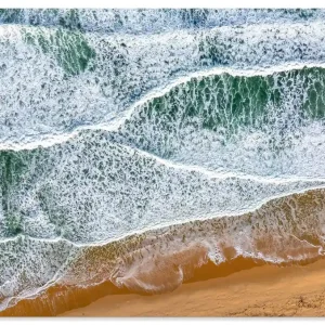Atlantikstrand Frankreich von oben U5IC Wandbild Abverkauf