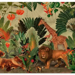Afrika Safari Wilde Tiere im Regenwald U5HC Wandbild Jetzt Kaufen