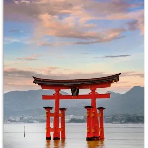 Itsukushima-Schrein am Abend Miyajima U5GU Wandbild Sonderaktion
