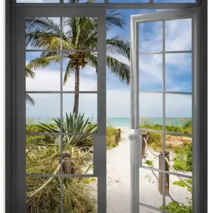 Sonderangebot Idyllischer Blick Weg zum Strand U5BW