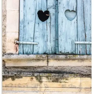 Fenster mit Herz U4XX Wandbild Preisknaller