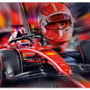 Bella Maccina - Charles Leclerc U4KZ Wandbild Zertifiziert