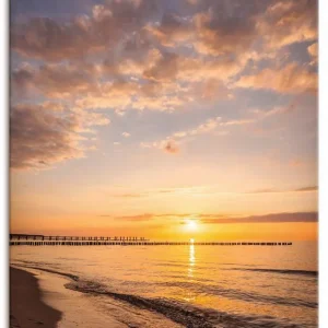 Top-Seller Sonnenuntergang am Strand von Zingst U4OI Wandbild