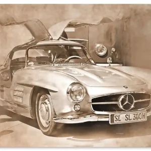 Beliebt Klassischer Mercedes 300 SL Gullwing U4OA Wandbild
