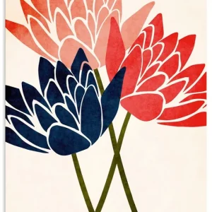 Drei Blüten U3XR Wandbild Sichere Zahlung