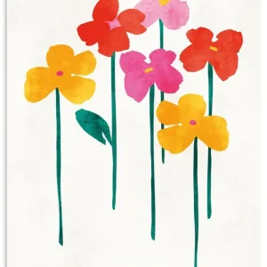 Versand Am Gleichen Tag Kleine glückliche Blumen U3WN Wandbild