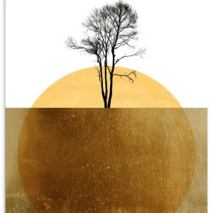 Goldener Ozean U3WE Wandbild Heißes Angebot