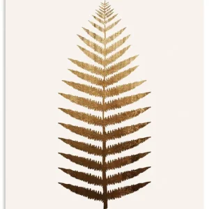 Goldenes Blatt U3WD Wandbild Kostenfreie Lieferung