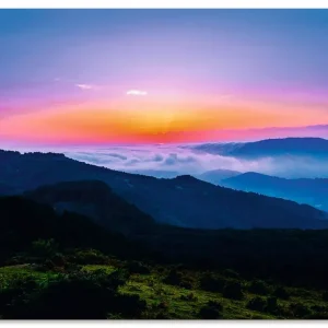 Rabatt Morgenstimmung in den Bergen Asturiens U3MA Wandbild