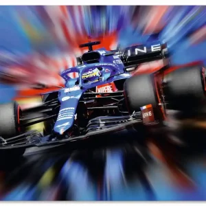Fernando Alonso - Spanien U3OW Wandbild Nur Für Kurze Zeit