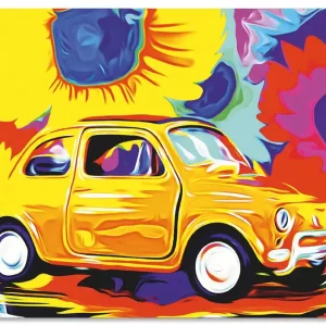 Echt Fiat 500 U2ZN Wandbild
