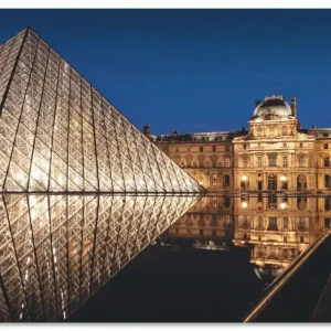 Glaspyramide Musée du Louvre, Paris U2JA Wandbild Sofort Bestellen