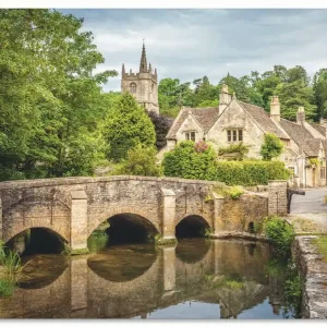 Dorf Castle Combe, Wiltshire, England U2IQ Wandbild Beliebt