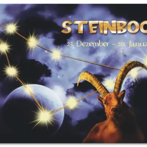 Sternzeichen - Steinbock U2HW Wandbild Versand Am Gleichen Tag