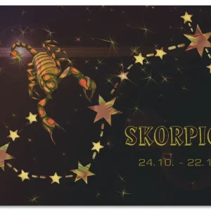 Sternzeichen - Skorpion U2HR Wandbild Kostenfreie Lieferung