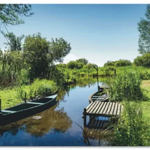 Zertifiziert Naturlandschaft am Fluss in Frankreich U2NF Wandbild