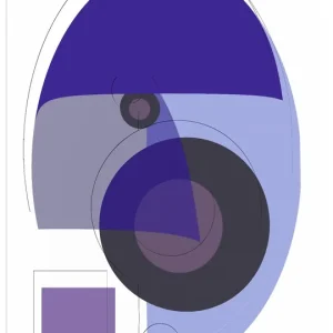 Geometrische Komposition Nummer 6 U2NP Wandbild Schneller Versand