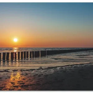 Garantierte Lieferung Sonnenuntergang an Ostsee Insel Poel U2LV Wandbild