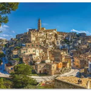 Aktuell Historische Altstadt von Matera Italien U1XN Wandbild