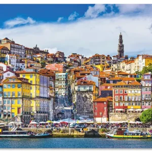 Highlight Farbiges Panorama Porto U2BR Wandbild